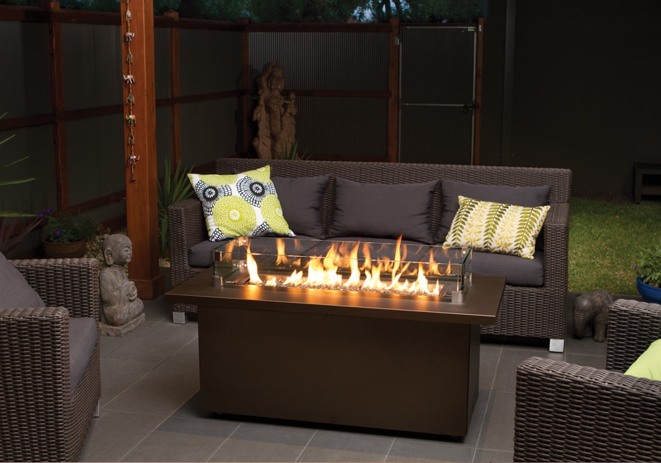 Regency Plateau Coffee Table, Outdoor Coffee Table With Fireplace